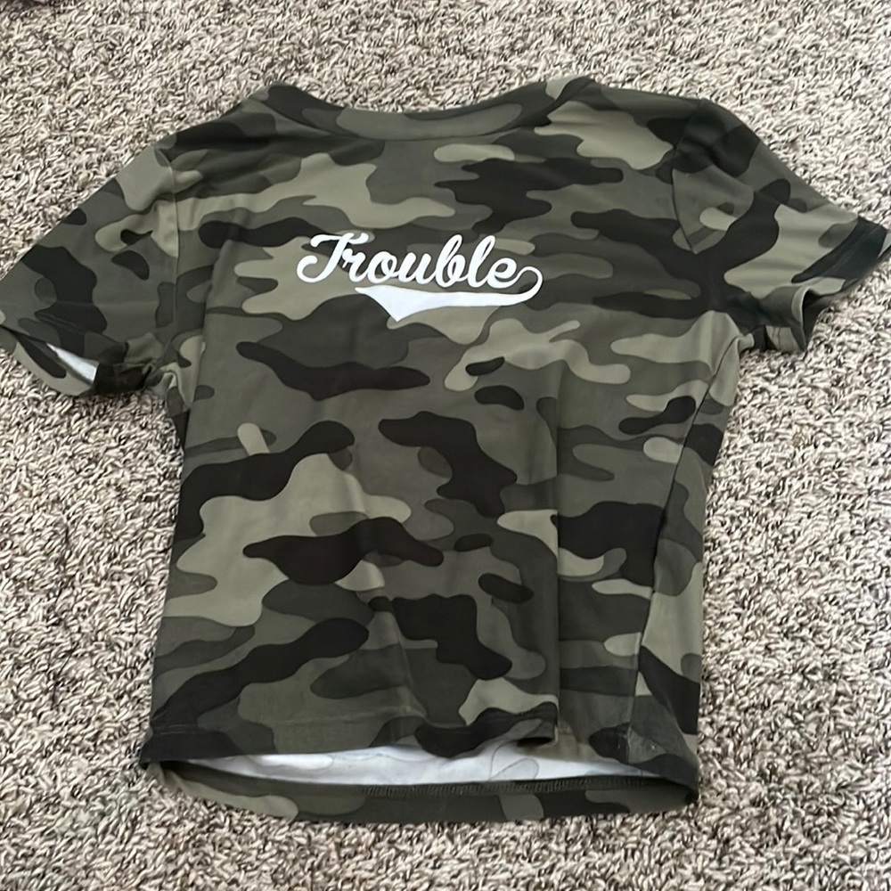 Camo crop top